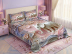 Magic Nights Pastel Majesty 7D Bedsheet - (Pink)
