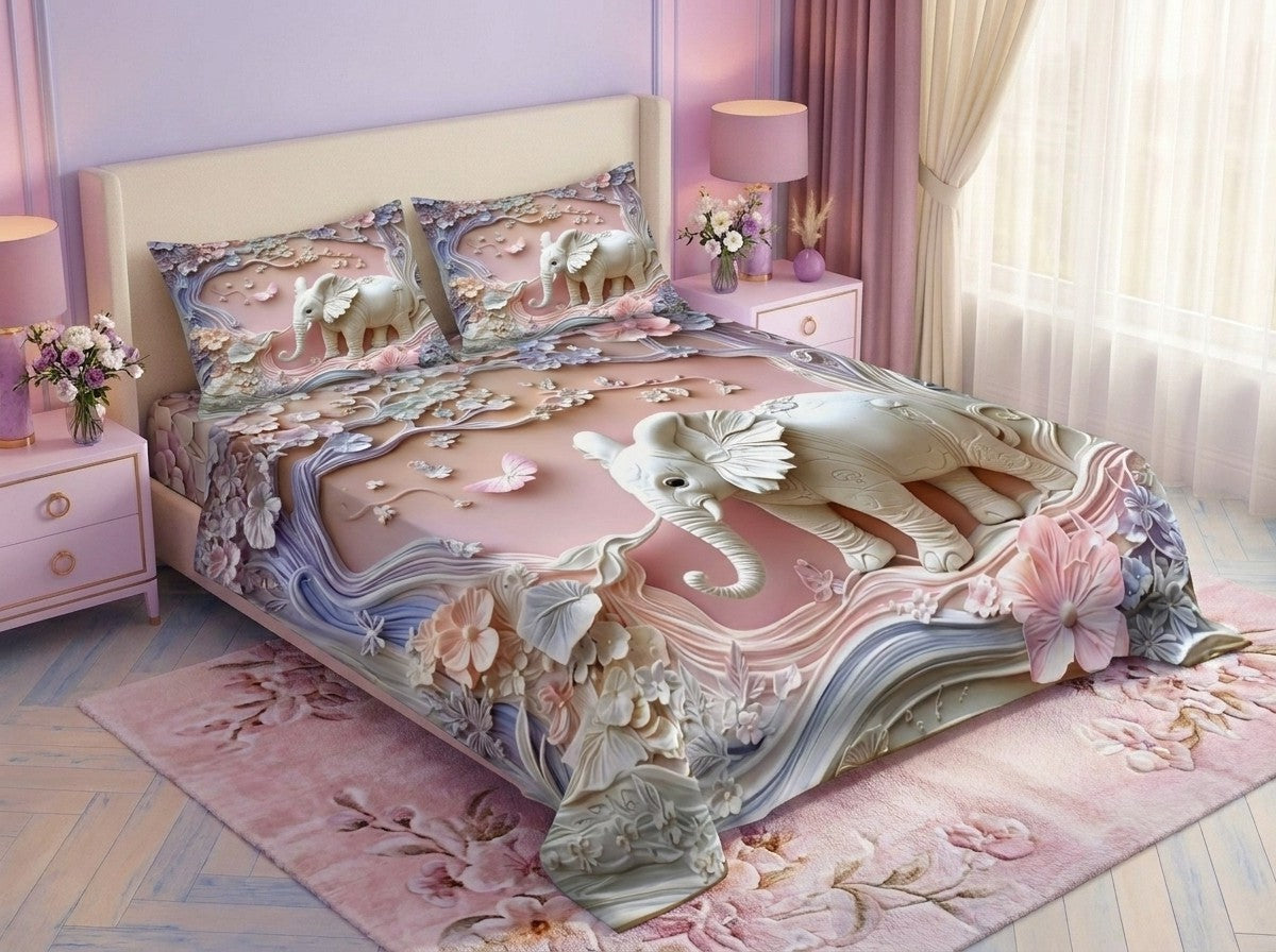 Magic Nights Pastel Majesty 7D Bedsheet - (Pink)