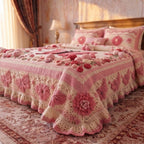 Rosé Flutter Crochet Print Bedsheet Set (Baby Pink)