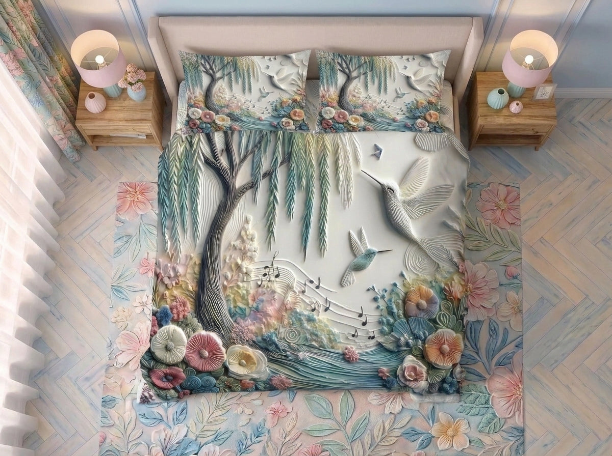 Magic Nights Aqua Haven 7D Bedsheet - (Teal)
