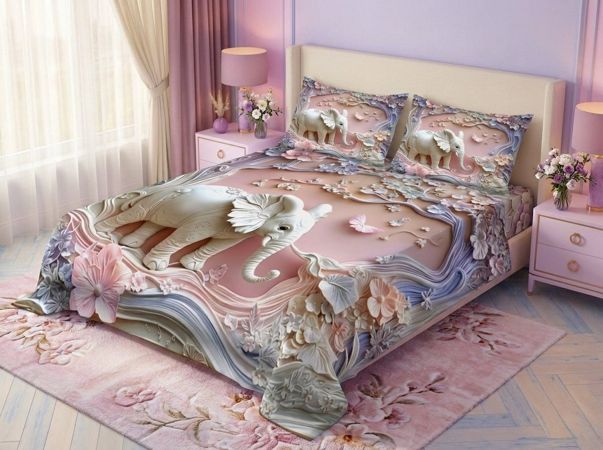 Magic Nights Pastel Majesty 7D Bedsheet - (Pink)