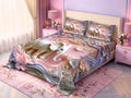 Magic Nights Pastel Majesty 7D Bedsheet - (Pink)