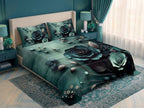 Magic Nights Emerald Noir 7D Bedsheet - (Teal)